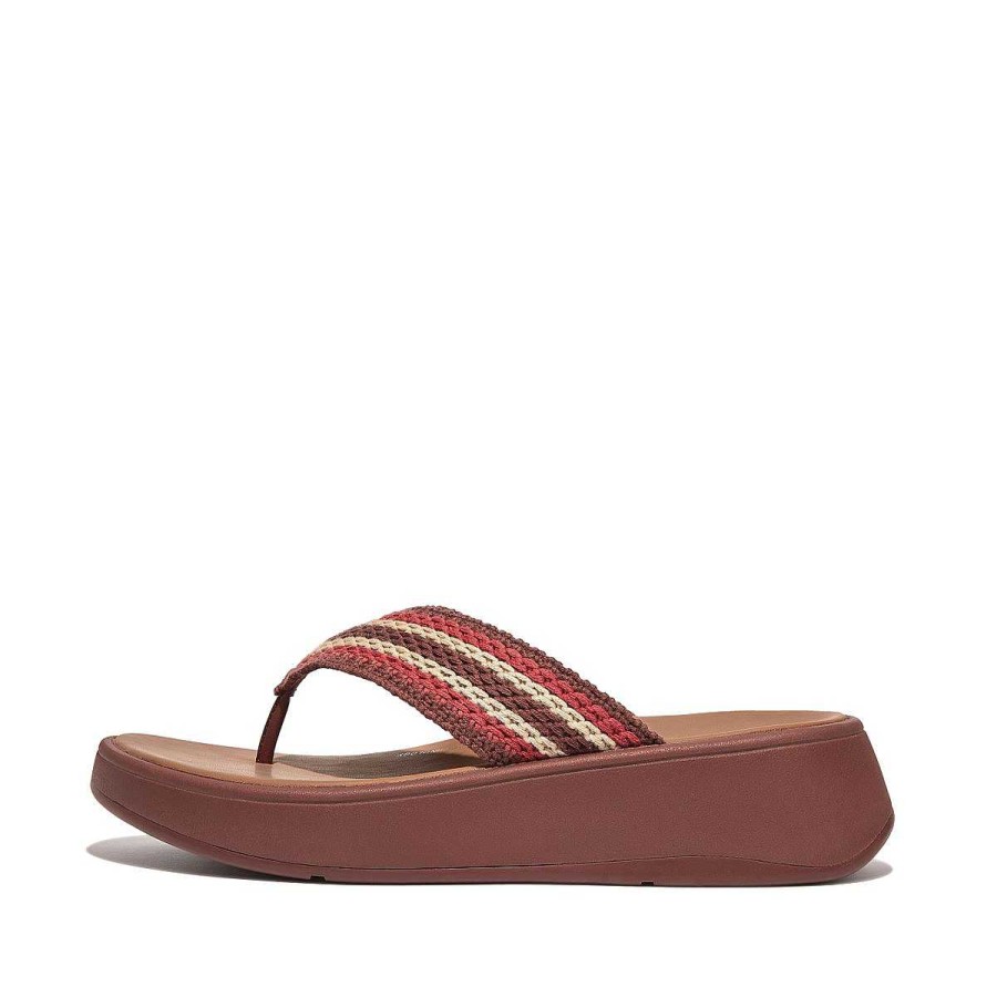 Vrouwen Fitflop Sandalen Met Teenstijl | F-Mode Gehaakte Flatform-Teensandalen