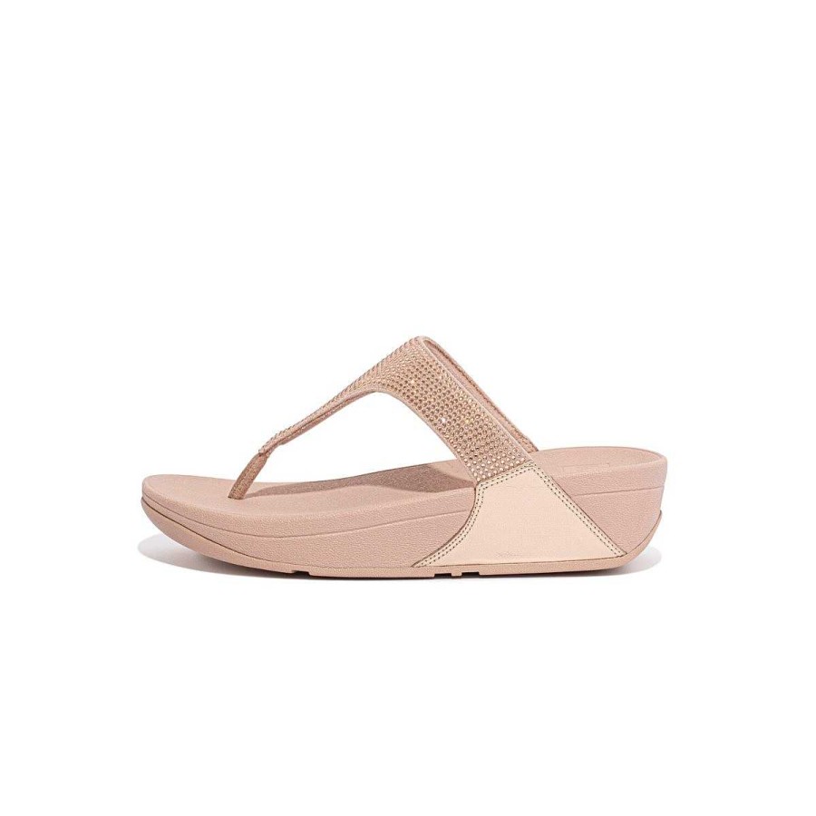 Vrouwen Fitflop Sandalen Met Teenstijl | Lulu Met Kristallen Verfraaide Teensandalen