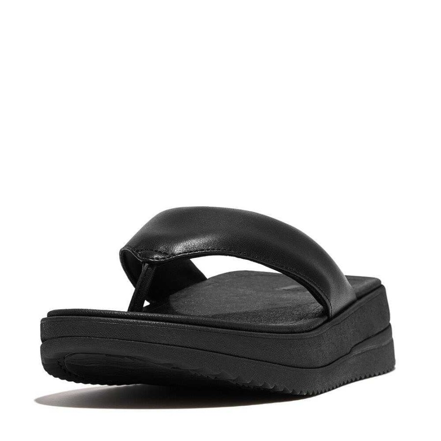 Vrouwen Fitflop Sandalen Met Teenstijl | Surff Gewatteerde Leren Teensandalen