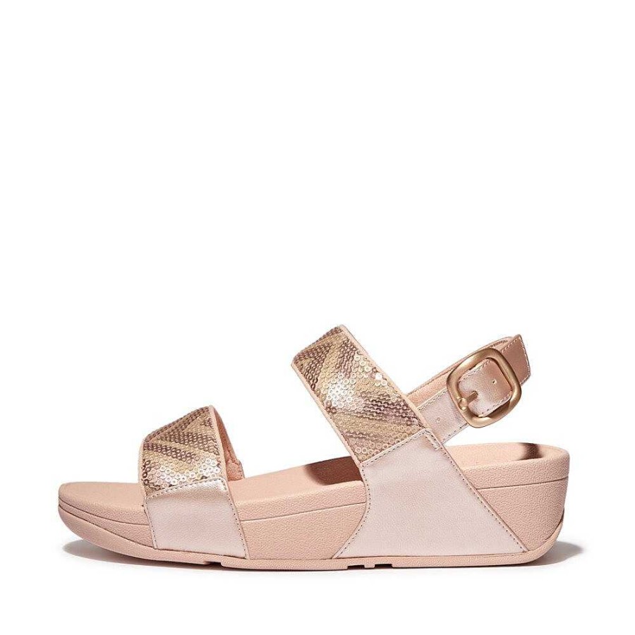 Vrouwen Fitflop Sandalen Met Teenstijl | Lulu Sandalen Met Zigzag-Achterband En Pailletten