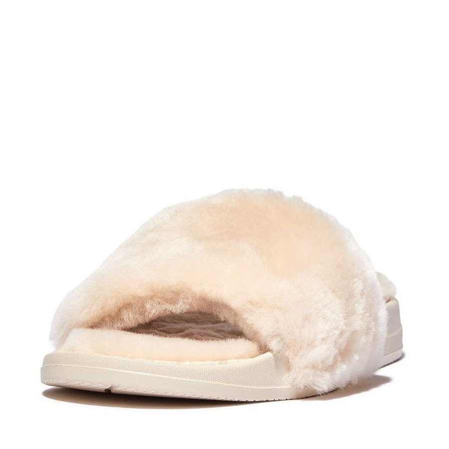 Vrouwen Fitflop Schuif Sandalen | Iqushion Shearling-Glijbanen