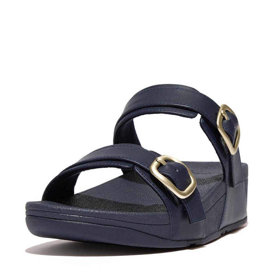 Vrouwen Fitflop Schuif Sandalen | Lulu Verstelbare Leren Slippers