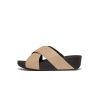 Vrouwen Fitflop Schuif Sandalen | Lulu Lederen Kruisslipsandalen