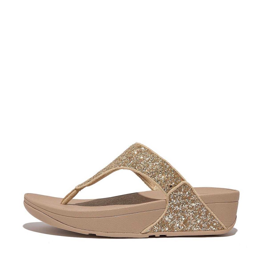 Vrouwen Fitflop Sandalen Met Teenstijl | Lulu Glitter-Teensandalen