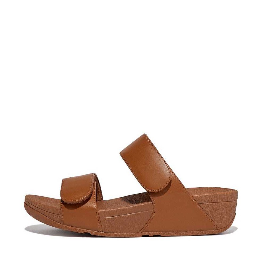 Vrouwen Fitflop Schuif Sandalen | Lulu Verstelbare Leren Slippers