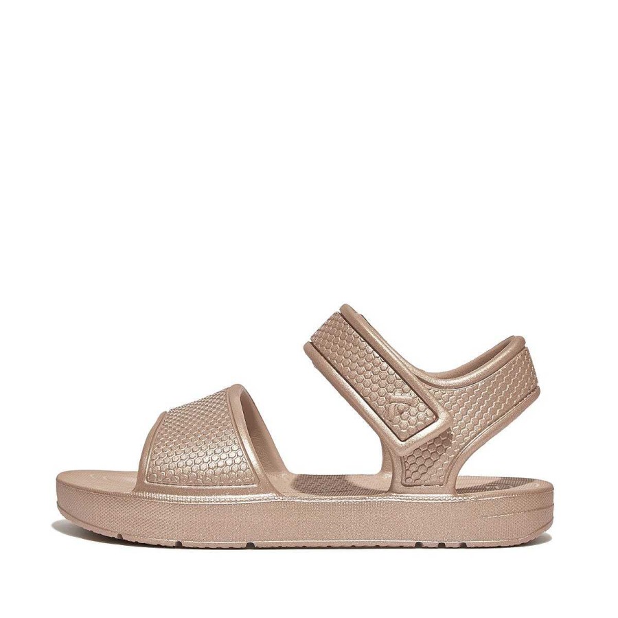 Kinderen Fitflop Sandalen Met Band Aan De Achterkant | Iqushion Shimmer Ergonomische Sandalen Met Rugband Voor Kinderen