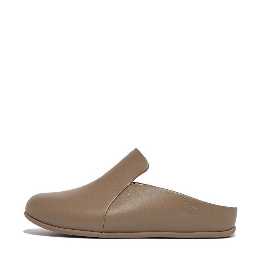 Vrouwen Fitflop Slippers | Chrissie Ii Haus Lederen Pantoffels