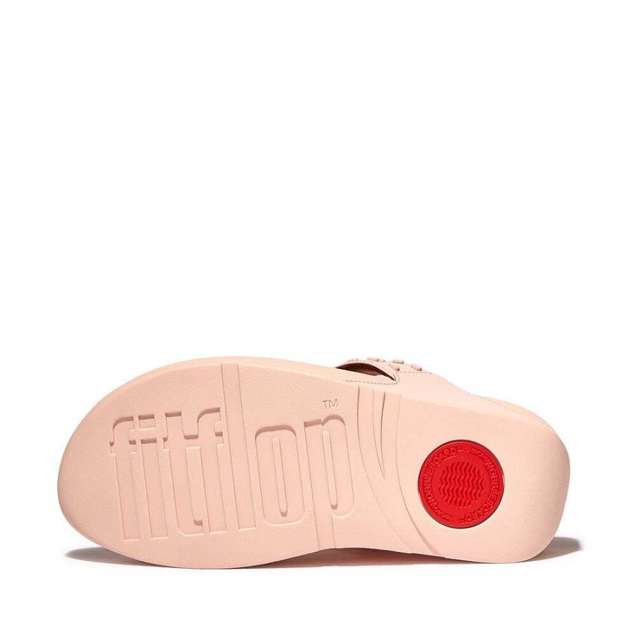 Vrouwen Fitflop Sandalen Met Teenstijl | Lulu Leren Teensandaal Met Rubberen Studs