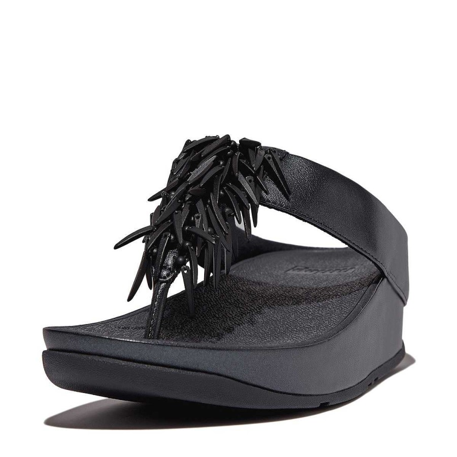 Vrouwen Fitflop Sandalen Met Teenstijl | Rumba Metalen Teensandalen Met Kralen